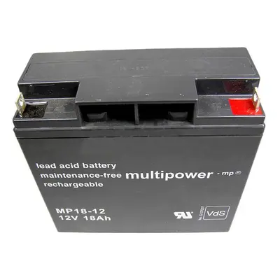 Akumulátor 12V / 18Ah olověný - MP18-12i Multipower