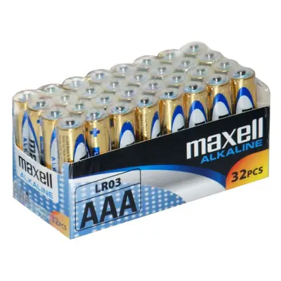 AAA Baterie Maxell Alkaline LR03 balení 32 ks