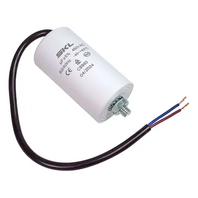 Rozběhový kondenzátor 14.0 uF ( 14.0uf ) 450V 50/60Hz CBB60 SKL, kabel 25cm, motorový běhový kon