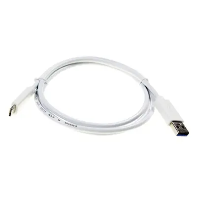 Kabel USB C 3.1 (M) propojovací USB A 3.0 (M) délka 1,2m bílý