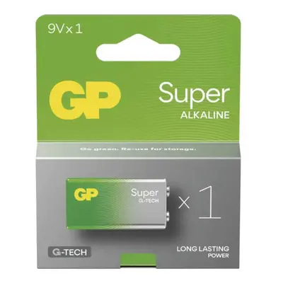 9V Baterie GP Super 6F22 / 6LR61 alkalická