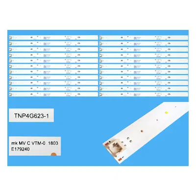 LED podsvit 298mm sada Panasonic celkem 22 pásků / LED Backlight TNP4G623-1 MK MVCVTN-0 1803, E1