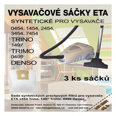 Vysavačové syntetické sáčky a filtry 3 ks, ETA 14546 8101