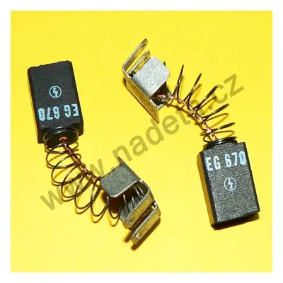 Uhlíky Narex 2ks, 6,3 x 10 x 14 mm, EVP13, 66627009, 627009, uhlíky do elektromotoru vrtačky