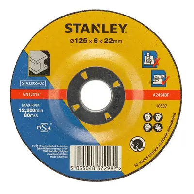 STA32055 STANLEY FATMAX VYPOUKLÝ BRUSNÝ KOTOUČ ⌀125 X 22,0MM X 6,0MM NA KOV