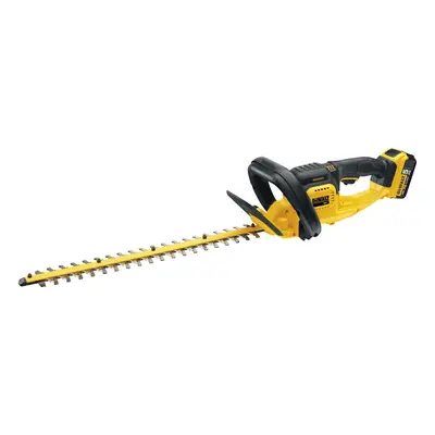 DCM563P1 DEWALT AKU 18V BEZUHLÍKOVÝ PLOTOSTŘIH, 1 X 5,0 AH BATERIE, NABÍJEČKA