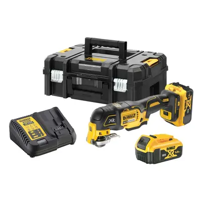 DCS356P2 DeWALT 18 VOLT AKU BEZUHLÍKOVÁ OSCILAČNÍ MULTIBRUSKA S PŘÍSLUŠENSTVÍM, 2 X BATERIE 5,0