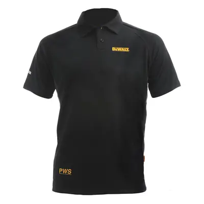 DEWALT-MORAVA PÁNSKÉ POLO TRIČKO DEWALT ORIGINAL ČERNÉ RUTLAND PERFORMANCE* Velikost: M