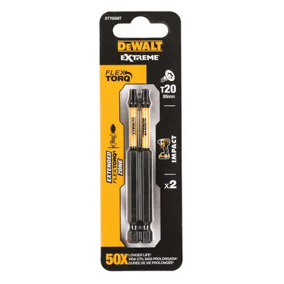 DT70568T DEWALT 2DÍLNÁ SADA BITŮ T20 X 89MM, TORSION IMPACT