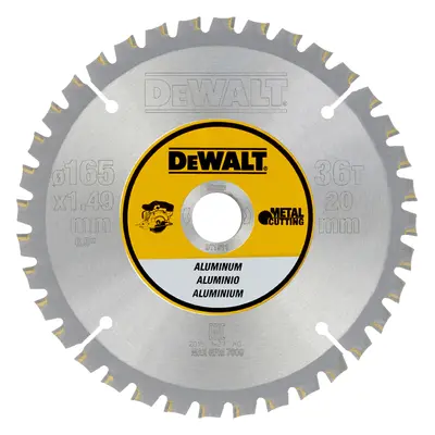 DT1911 DEWALT PILOVÝ KOTOUČ 165 x 20 mm, 36 zubů, +3°, NA ŘEZÁNÍ HLINÍKU - AKU PILY