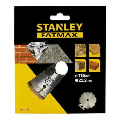 STA38102 STANLEY FATMAX DIAMANTOVÝ SEGMENTOVÝ KOTOUČ ⌀115 X 22,2MM NA BETON/CIHLY