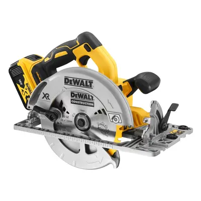 DCS572P2 DEWALT 18V AKU BEZUHLÍKOVÁ KOTOUČOVÁ PILA, 184 X 14 MM, 2 X 5,0 AH BATERIE, NABÍJEČKA, 