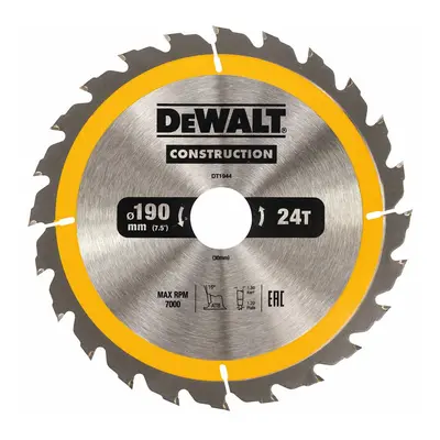 DT1944 DeWALT Pilový kotouč pro kot. pily 190x30mm, 24 zub. ATB 20°, rychlý podélný řez, šířka 1