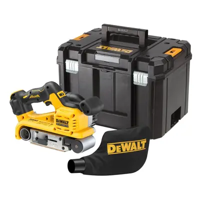 DCW220NT DEWALT 18V AKU BEZUHLÍKOVÁ PÁSOVÁ BRUSKA, BEZ BATERIE A NABÍJEČKY, KUFR T-STAK