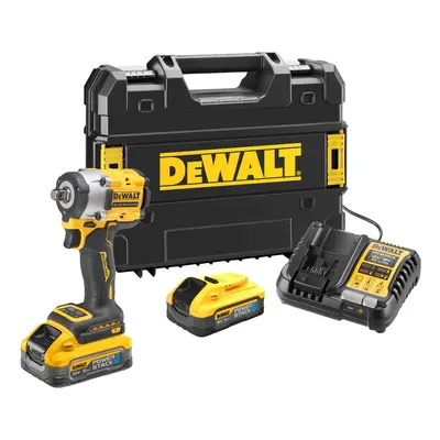 DCF921H2T DEWALT 18V AKU BEZUHLÍKOVÝ RÁZOVÝ UTAHOVÁK 1/2", 2 X POWERSTACK 5,0 AH BATERIE XR LI-I