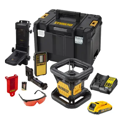 DCE074D1R DEWALT AKU SAMONIVELAČNÍ ROTAČNÍ LASER S ČERVENÝM PAPRSKEM 18VOLT