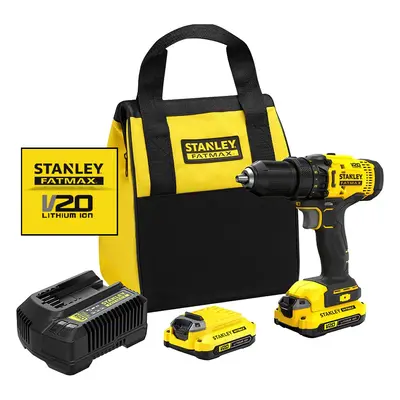 SFMCD700C2S-QW 18 V STANLEY FATMAX V20 DVOURYCHLOSTNÍ AKU-VRTAČKA