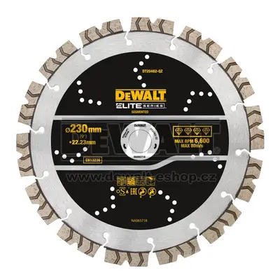 DT20462 DEWALT 230 X 22,23 MM SEGMENTOVÝ DIAMANTOVÝ KOTOUČ ELITE