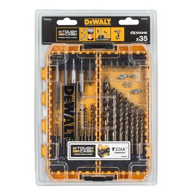 DT70756 DEWALT 35DÍLNÁ SADA VRTÁKŮ DO KOVU EXTREME 2 A BITŮ