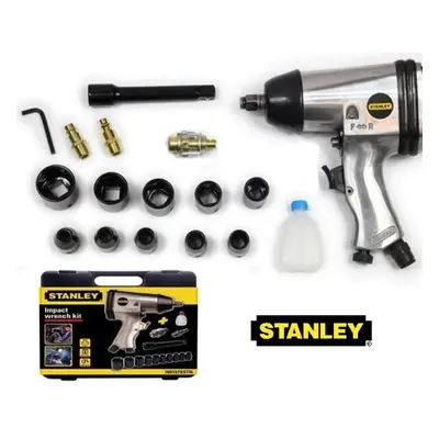 STANLEY 160157XSTN Rázový utahovák 1/2" s 10 hlavicemi - v kufru