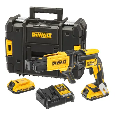 DCF620D2K DEWALT 18VOLT AKU BEZUHLÍKOVÝ ŠROUBOVÁK NA SÁDROKARTON, S PODAVAČEM VRUTŮ, 2 X 2,0Ah 