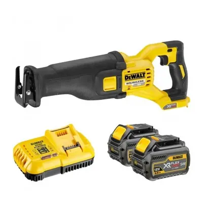 DCS388T2 DeWALT 54VOLT FLEXVOLT AKU MEČOVÁ PILA, 2 X 6,0Ah AKU XR LI-ION 54/18VOLT, NABÍJEČKA, K