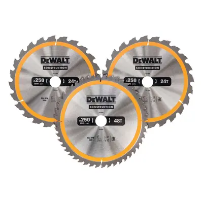 DT1963 DEWALT SADA 3KS PILOVÝCH KOTOUČŮ 250mm X 30mm