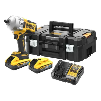 DCF961H2T DEWALT 18V AKU BEZUHLÍKOVÝ RÁZOVÝ UTAHOVÁK 1/2", 2 X POWERSTACK 5,0 AH BATERIE, NABÍJE