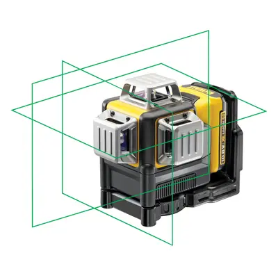 DCE089D1G DeWALT 10,8VOLT AKU KŘÍŽOVÝ, 3X ZELENÝ PAPRSEK 360°, 1 X 2,0AH AKU XR LI-ION