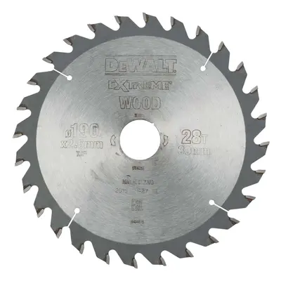 DT4033 DEWALT PILOVÝ KOTOUČ 190 X 30 MM, 28 ZUBŮ, ATB 10°, UNIVERZÁLNÍ ŘEZ