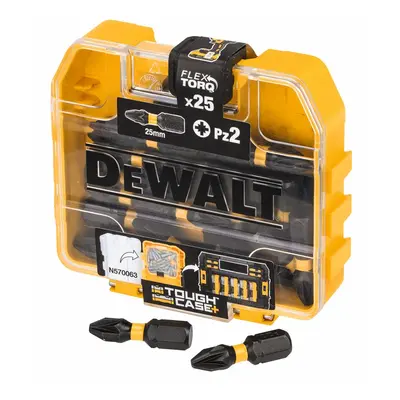 DT70556T DEWALT PZ2 BITY, 25MM, TORSION, 25 KS