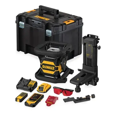 DCE080D1RS DEWALT 18V AKU SAMONIVELAČNÍ ROTAČNÍ LASER S ČERVENÝM PAPRSKEM S TOOLCONNECT