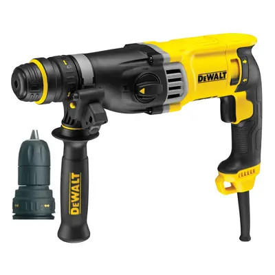 D25144K DeWALT Kombinované kladivo SDS-Plus 3,0J, 900W, 28mm+13mm rychlovýměnné sklíčidlo