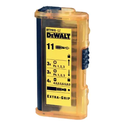 DT7915 DeWALT 11-ti dílná sada nástavců Torsion se žebrováním Extra Grip