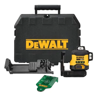 DCLE34031N DEWALT 18V XR AKU ZELENÝ LASER, 3 X 360°, BEZ BATERIE A NABÍJEČKY, KUFR