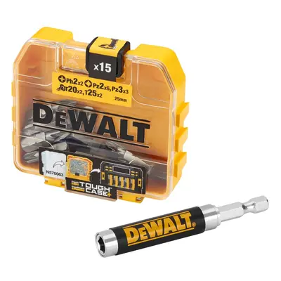 DT71511 DEWALT 16DÍLNÁ SADA ŠROUBOVACÍCH BITŮ S VODÍTKEM