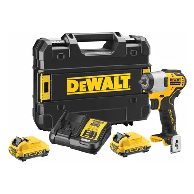 DCF902D2 DEWALT 12V AKU BEZUHLÍKOVÝ RÁZOVÝ UTAHOVÁK 3/8", 2 X 2,0Ah BATERIE XR LI-ION, NABÍJEČKA