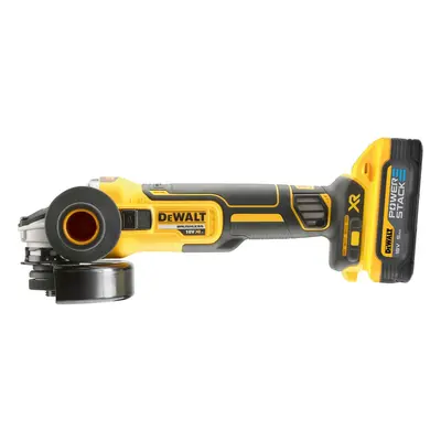 DCG405H2T DEWALT 18 VOLT AKU BEZUHLÍKOVÁ 125MM ÚHLOVÁ BRUSKA, 2X BATERIE POWERSTACK 5,0 AH, NABÍ