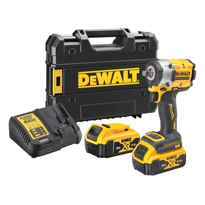 DCF921P2T DEWALT 18V AKU BEZUHLÍKOVÝ RÁZOVÝ UTAHOVÁK 1/2", 2 X 5,0 AH BATERIE XR LI-ION, NABÍJEČ