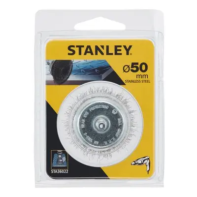 STA36022 STANLEY HRNKOVÝ OCELOVÝ VLNITÝ KARTÁČ ⌀50MM X 55MM NEREZ OCEL DO VRTAČKY, UPÍNACÍ STOPK