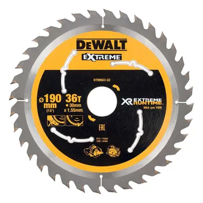 DT99563 DEWALT FLEXVOLT PILOVÝ KOTOUČ 190 X 30MM, 36 ZUBŮ