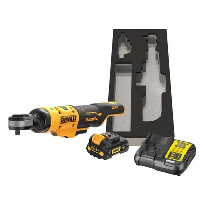 DCF503L1G DEWALT 12V AKU BEZUHLÍKOVÁ RÁČNA 3/8", 1X BATERIE 3,0 AH, NABÍJEČKA, PUR VLOŽKA