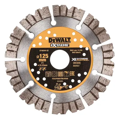 DT90294 DEWALT DIAMANTOVÝ KOTOUČ 125 X 22,2MM PRO DRÁŽKOVAČKU DCG200