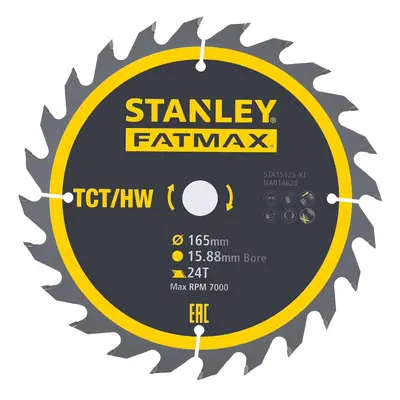 STA15325 STANLEY FATMAX PILOVÝ KOTOUČ TCT / HM 165 X 15,8 MM, 24 ZUBŮ