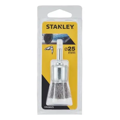 STA36025 STANLEY HRNKOVÝ OCELOVÝ VLNITÝ KARTÁČ ⌀25MM DO VRTAČKY, UPÍNACÍ STOPKA ⌀ 6MM