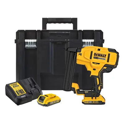 Dewalt DCN681D2 AKU 18VOLT BEZUHLÍKOVÁ SPONKOVAČKA, 2 X 2,0AH BATERIE XR LI-ION, NABÍJEČKA, KUFR