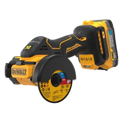 DCS438E2T DEWALT 18V AKU BEZUHLÍKOVÁ UNIVERZÁLNÍ ŘEZAČKA, 2 X 1,7 AH BATERIE POWERSTACK, NABÍJEČ