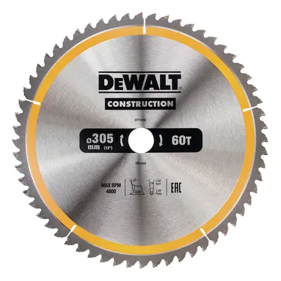 DT1960 DEWALT PILOVÝ KOTOUČ 305x30MM, 60ZUBŮ, ÚHEL BROUŠENÍ ZUBU ATB -5°