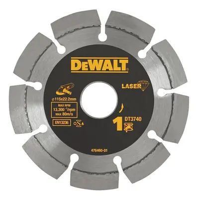 DT3740 DeWALT Laser kotouč pro stavební materiály/beton - pro suché řezání 115x22,2mm