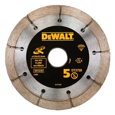 DT3758 DEWALT DIAMANTOVÝ DVOJITÝ ŘEZNÝ KOTOUČ 125 X 22,2MM EXTREME